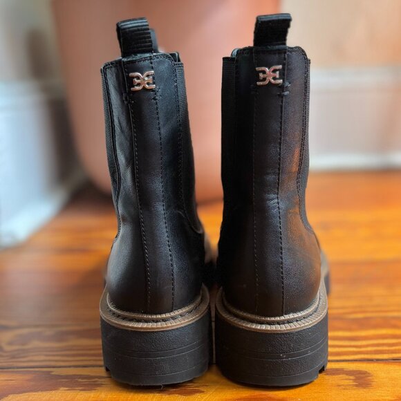Sam Edelman Laguna Chelsea Boots in Black Leather, Size 8.5 - Picture 10 of 12